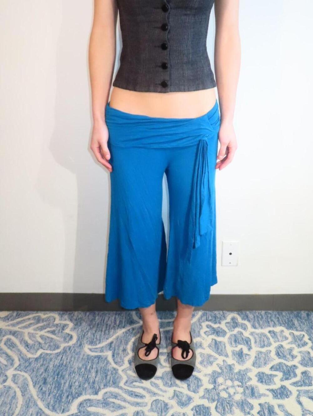 Women's Blue and Multi Trousers